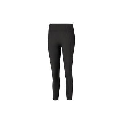 Puma Studio Training Knitted High Waist Cropped Fitness Pants Women Bottoms Black 520232-01