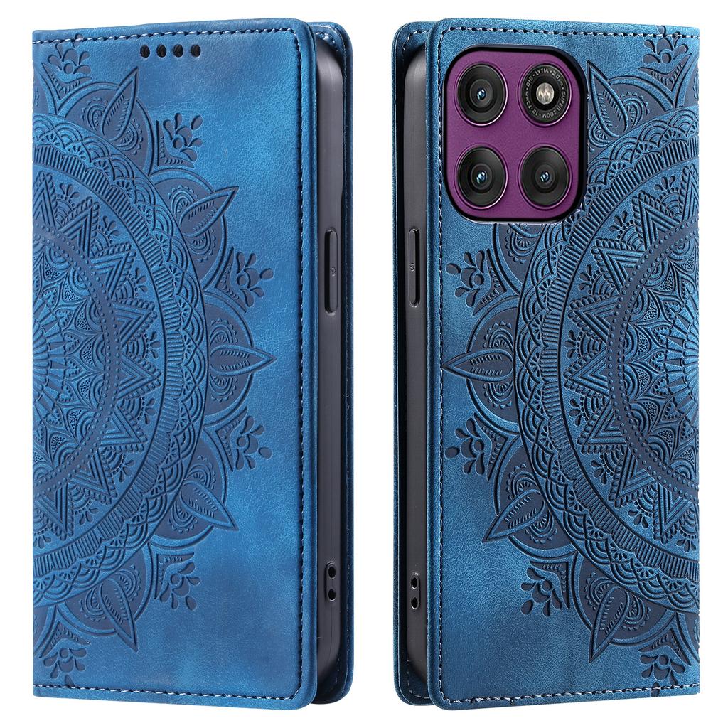 For Motorola Moto G86 5G Case Magnetic Closing Leather Phone Cover Pattern Imprinted