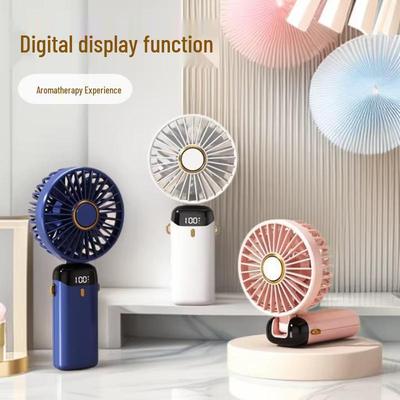 Southeast Asia Model: Customizable USB Rechargeable Handheld Fan, Silent, Portable, 15 Options Available