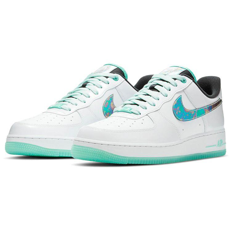 Nike Air Force 1 07 LV8 Abalone Men Sneakers White Barely-Green Light-Dew DD9613-100