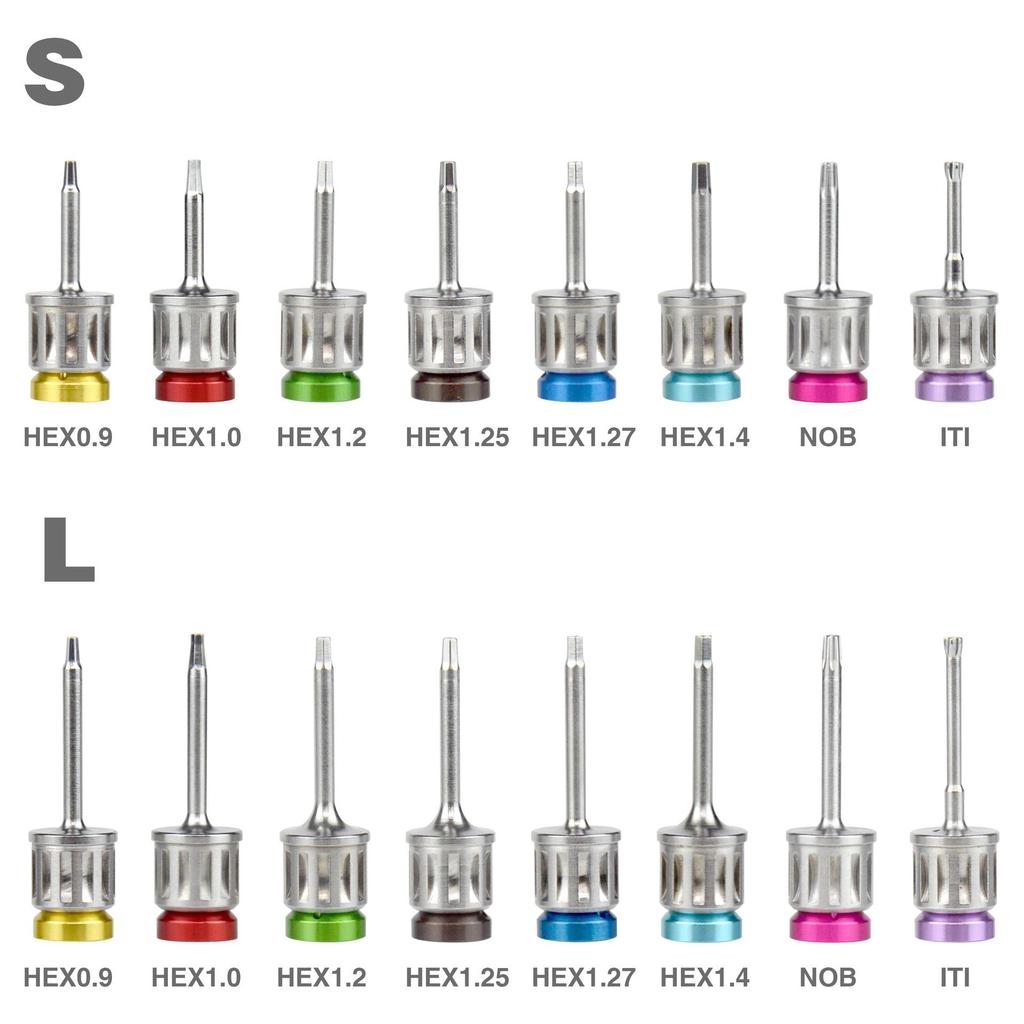 Dental Implant Screwdriver Set with Torque Wrench for Phase II Restoration