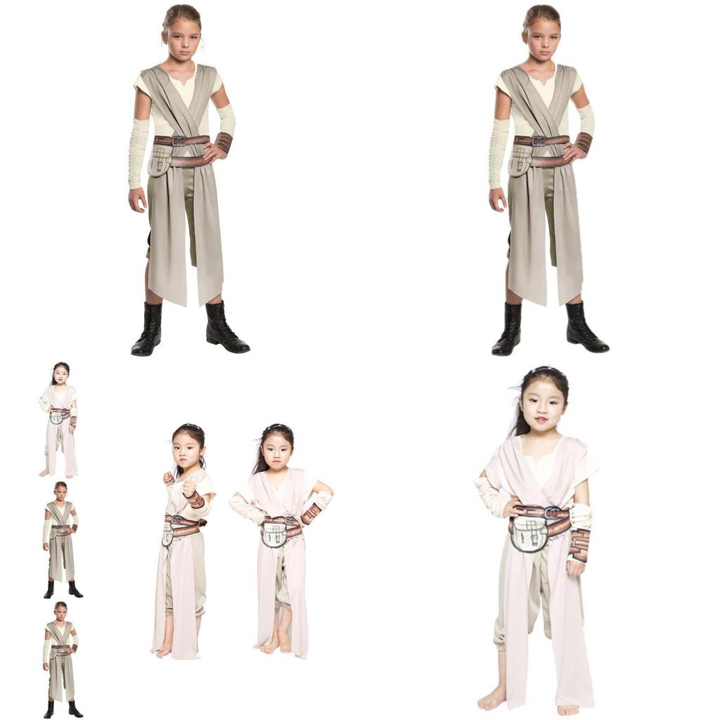 Stylish Rey Costume For Girls Featuring Polyester Fabric Ideal For Game Cosplay