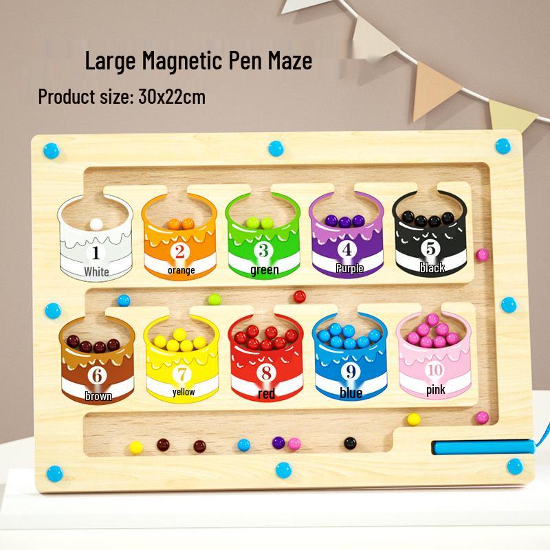 Children's Magnetic Bead Maze Toy - Educational Focus and Logic Game