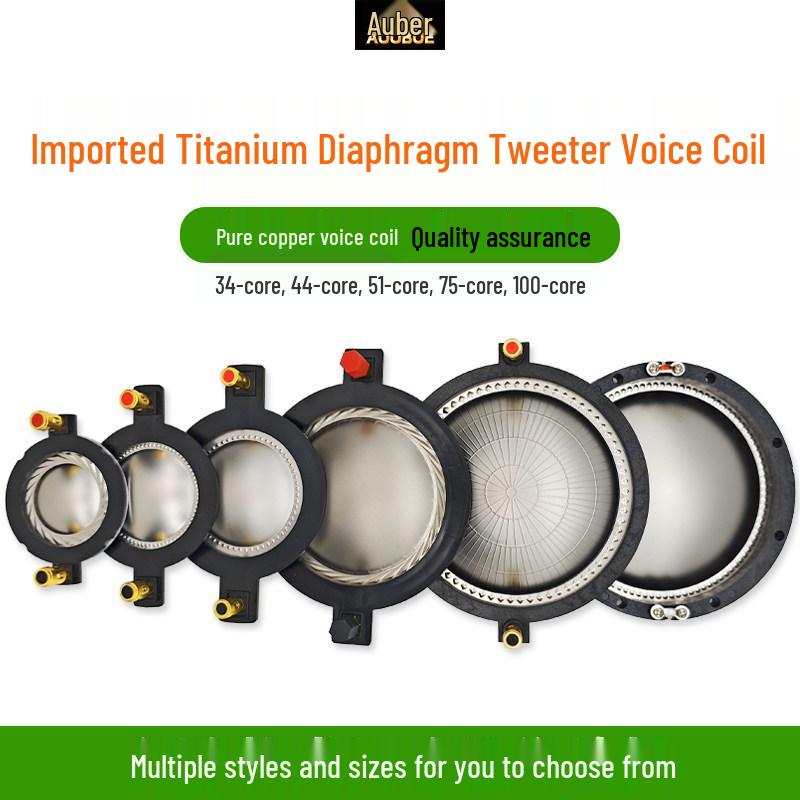 

Core Tweeter Voice Coil Diaphragm: 34, 44, 51, 75, 100 Core Round & Flat Wire with Post Speaker Repair Parts. Other