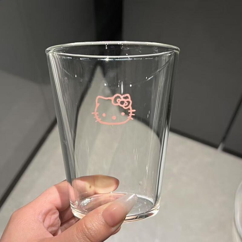 

Shangqi Hello Kitty Pink Borosilicate Glass Breakfast Mug