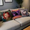 Singer B-Beabadoobee Pillow Covers Cartoon Sofa Decorative Home Double-sided Printing Short Plush Cute Cushion Cover