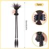 Synthetic Braids Wigs Ponytail Twists Boxing Braid Wig with Hair Clip for Women Girls Ladies Female