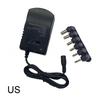 1 Set Multi Voltage Ac220V To Dc3V 4.5V 6V 7.5V 9V 12V Eu Us Converter Adapter Plug Adjustable Adapter Power Supply Charger
