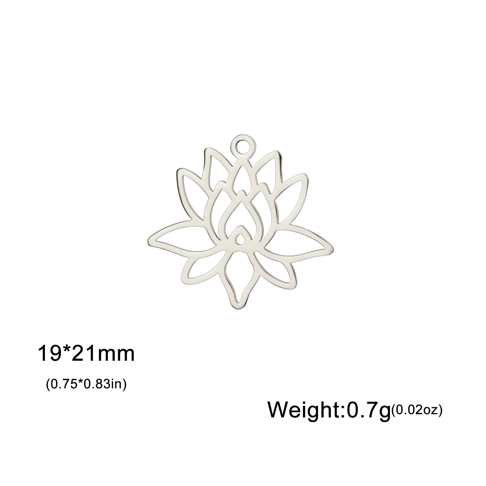 

Teamer 5pcs/lot Lotus Flower Charms for Jewelry Making Gold Color Amulet Bracelet Necklace DIY Yoga Buddhism Pendant Wholesale