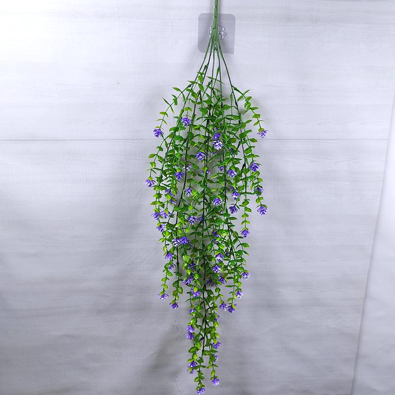 Verdor Montado en la Pared: Enredadera de Flores Artificiales Larga y Hojas Decorativas para Espacios Interiores/Exteriores