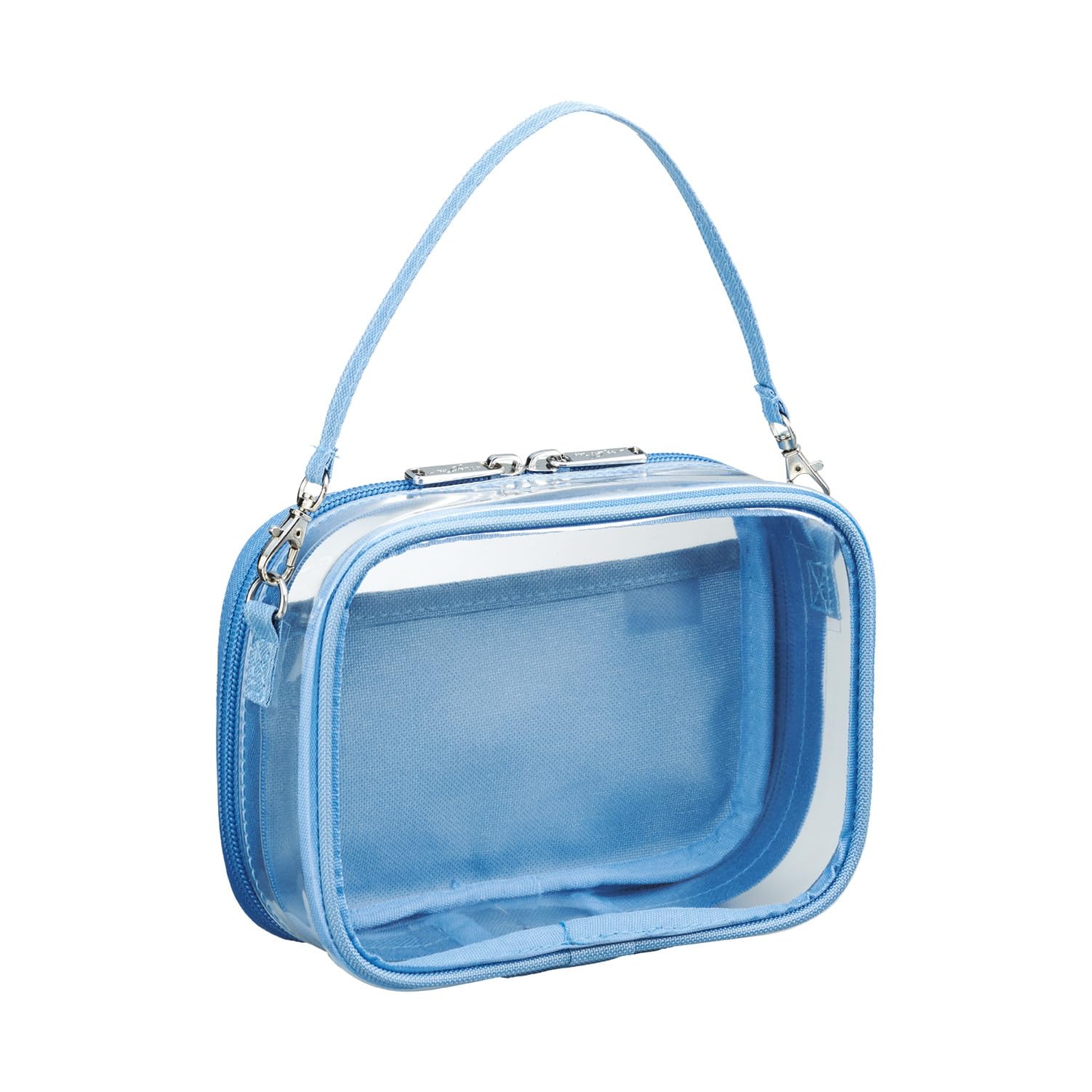 LIHIT LAB myfa Oshikatsu Plush Decoration Box Mini Powder Pouch, Wide, Blue, A3309-14