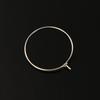 Wine Gift Champagne Decor for Party,Bar Wine Rings Glass Charm Glass Tags Earring Hoop Material