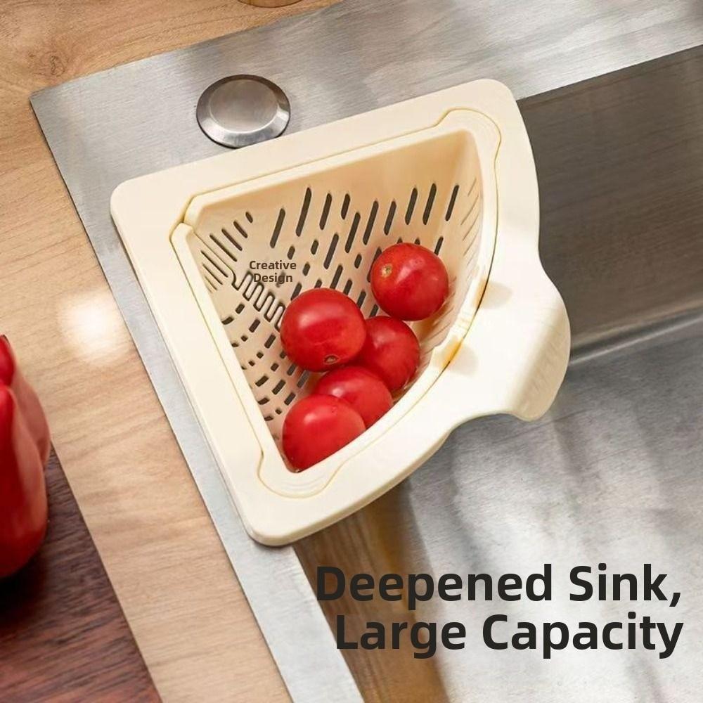 Creative Sink Strainer Basket Detachable Automatic Dumping Filter Basket  Bathroom