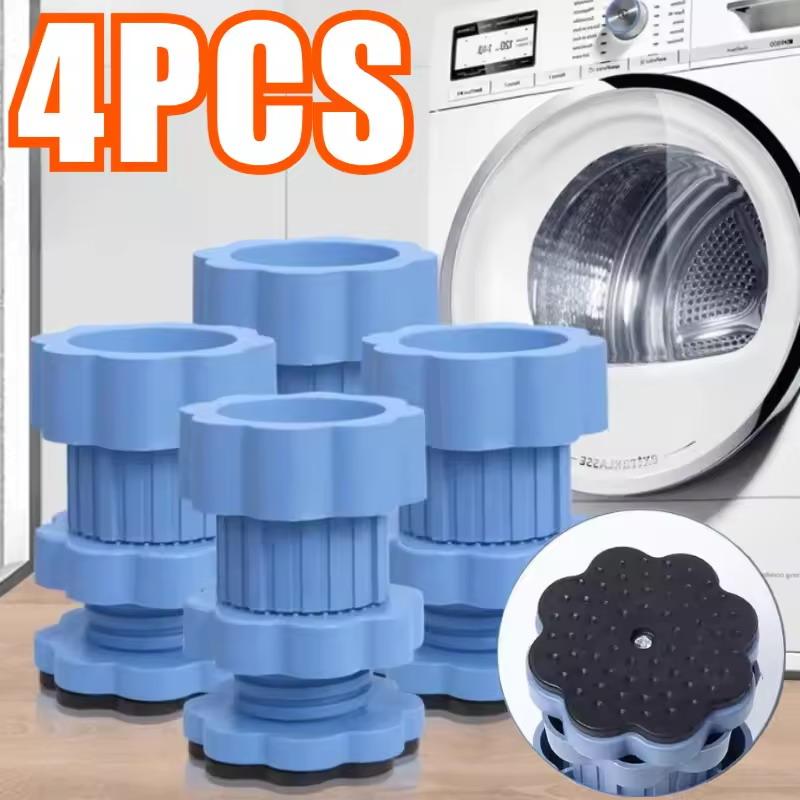 4Pcs Multi-Functional Washing Machine Shockproof Pad Adjustable Anti-Slip Anti Vibration Mat Universal Furniture Foot Pad