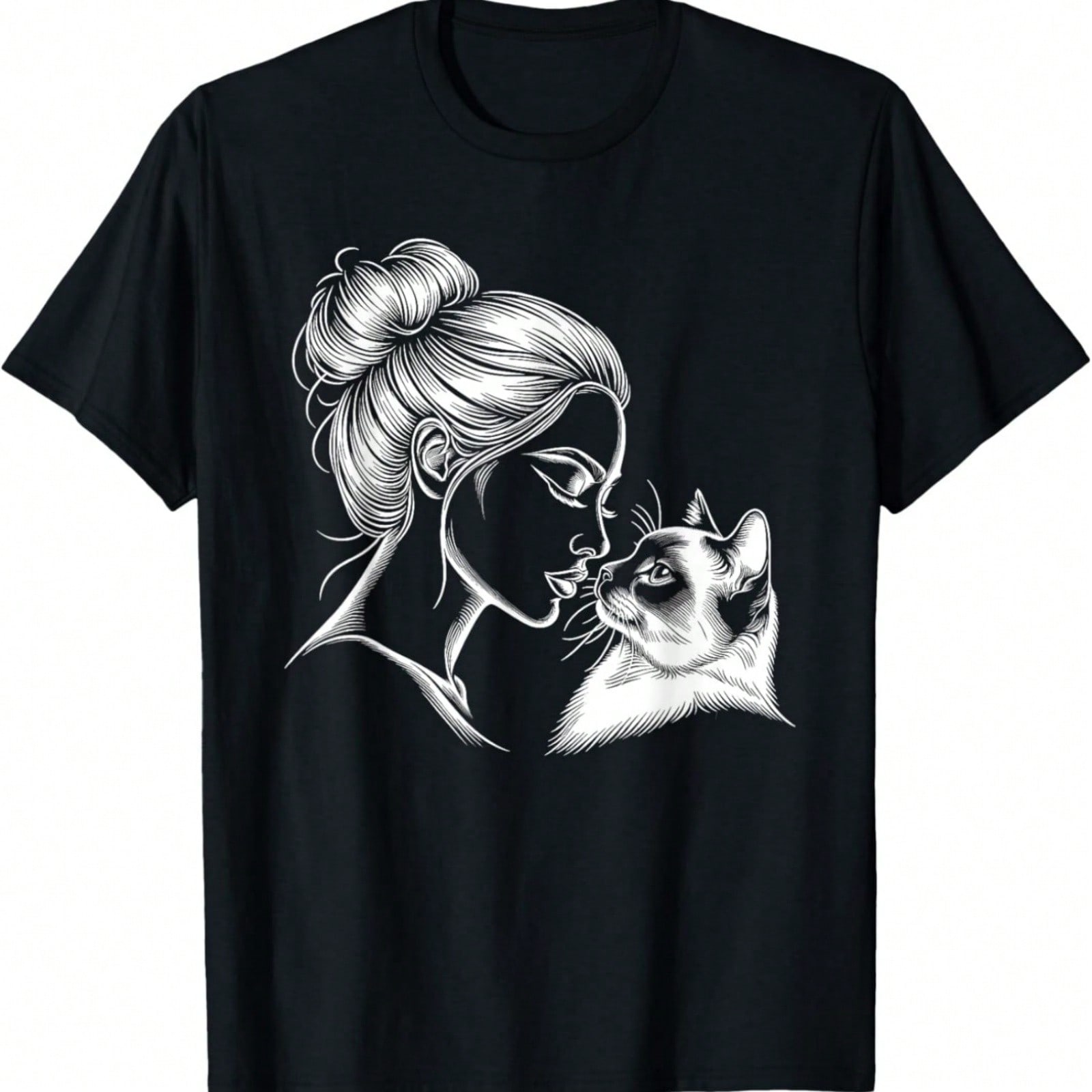 Siamese Cat Happy Halloween T-Shirt S разноцветный