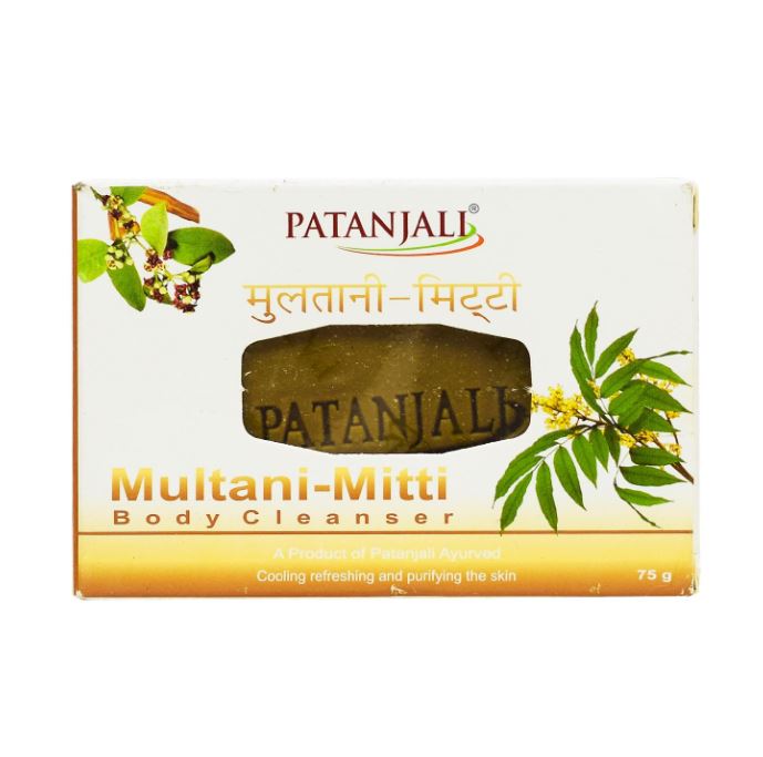 Soap with Multani Mitti (75 G), Multani-Mitti Body Cleanser, Patanjali