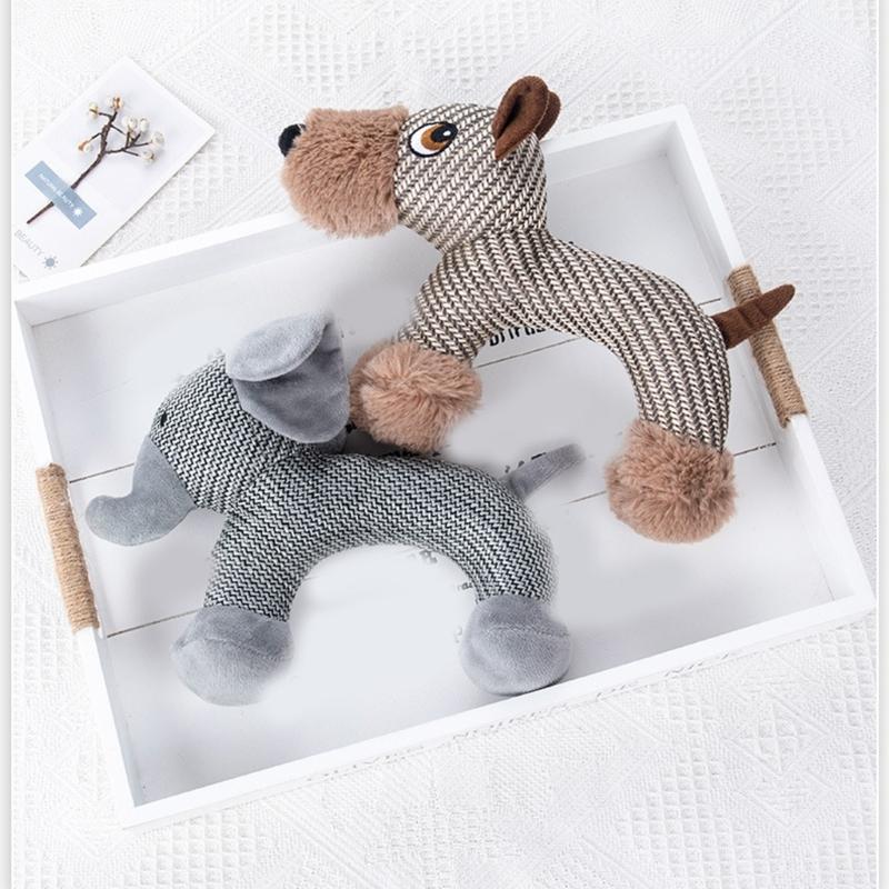 Fun Animal Shape Squeaky Toy For Dog Chewing and Tugging Entertainment Activity Teething Toy for Aggressive Chewers