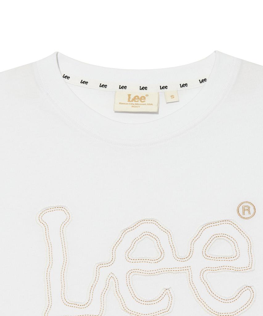 LEE Women'S Applique Big Twitch Logo T-Shirt White