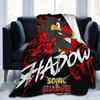 S-Sonics the Hedgehog Shadow Generations Blankets Fleece Summer  Portable Soft Throw Blankets for Bedding Travel Rug Piece