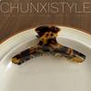 Dark Series Tortoiseshell Leopard Acetate Claw Clip: Large/Medium Hair Clip for Women