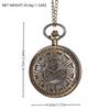 Vintage Roman Numeral Hollow Pocket Watch, Large Size Time Gear Watch, Classic Creative Retro Gear Pocket Watch for Daily and Memorial Use