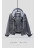 2025 Women's Short Slim Hooded Denim Jacket – Korean Style, Long-Sleeved, for Spring & Autumn Students