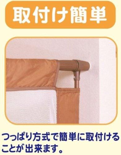 GREEN LIFE Baby Fence Medium, 90-130cm Wide X 4.3cm Deep X 60cm High, Fits Any Doorway, RBF-MY(BR)