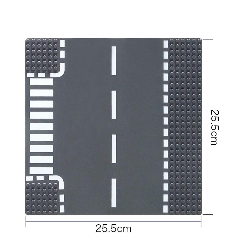 32 X 32 Traditional Road Construction Block Base Plate City View Traffic Road FiguresConstruction Playthings Blocks 32Dots Plastic Material Baseplates