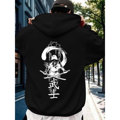 When Street Style Meets Samurai Spirit, This Black-and-White Printed Hoodie Is a Must-Have for Trendsetters