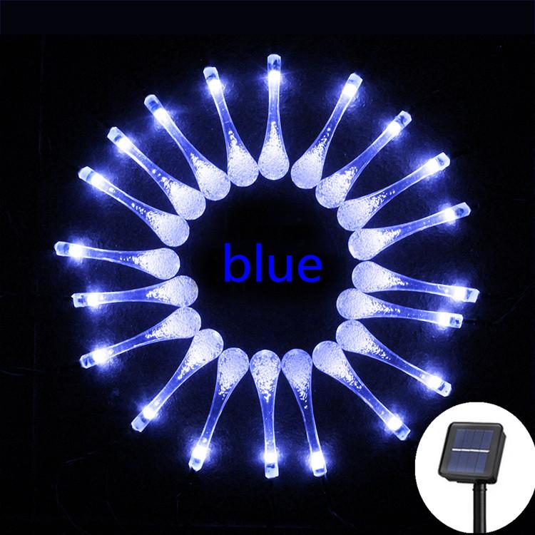 Water Droplets Solar String Lights 12m 100led Waterproof Outdoor Decoration Garland Fariy Lights Christmas Wedding Party Garden