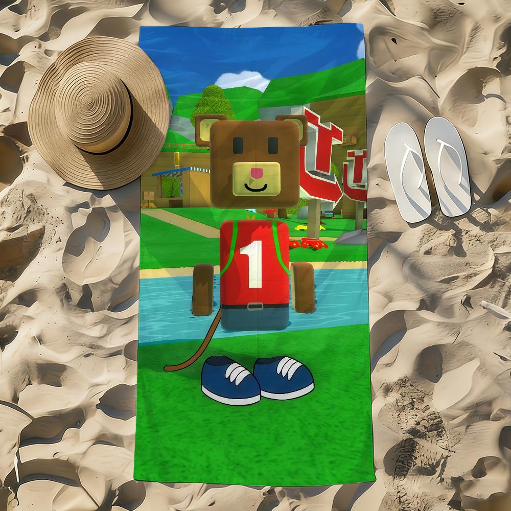 Towel A-Adventure Beach Towel Oversized cute Quick Towel game Absorbent Soft Swim S-Super BeachTowels for Bear Men funny Women