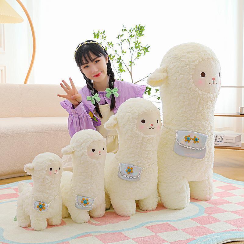 Adorable Alpaca Plush Toy Soft Stuffed Animal Cuddly Doll For Girls And Kids Gifts