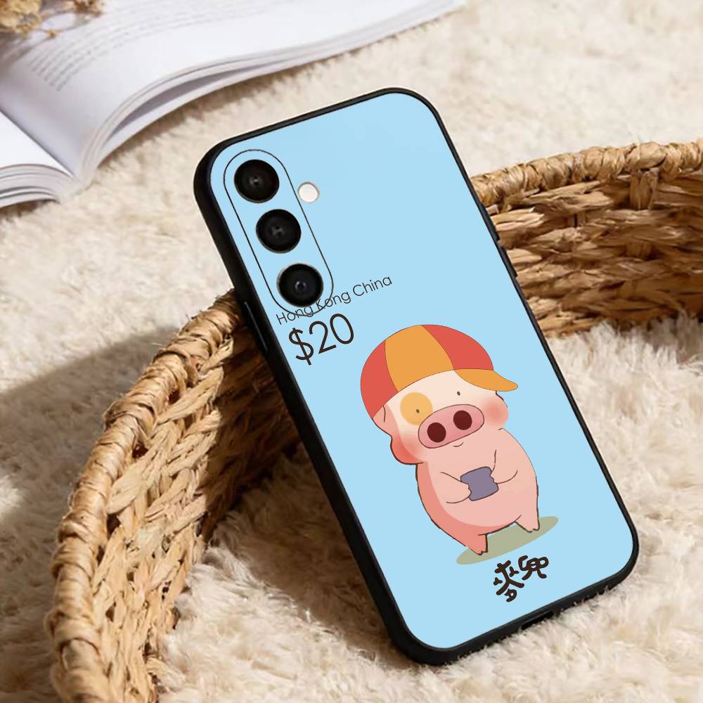 Cartoon Pig Mcdull Phone Case For Samsung Galaxy A91,80,73,72 ,71,53,52,32 ,31,22,21s,20,Soft Black Case Samsung a12