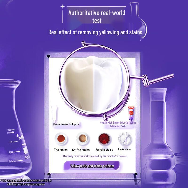 Colgate Optic White Farbkorrigierende aufhellende Zahnpasta (80g x 2)