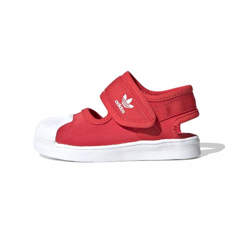 

Adidas Originals SUPERSTAR 360 Comfortable Slip Resistant Abrasion Resistant Low top Toddler Shoes Red White EF7414 23
