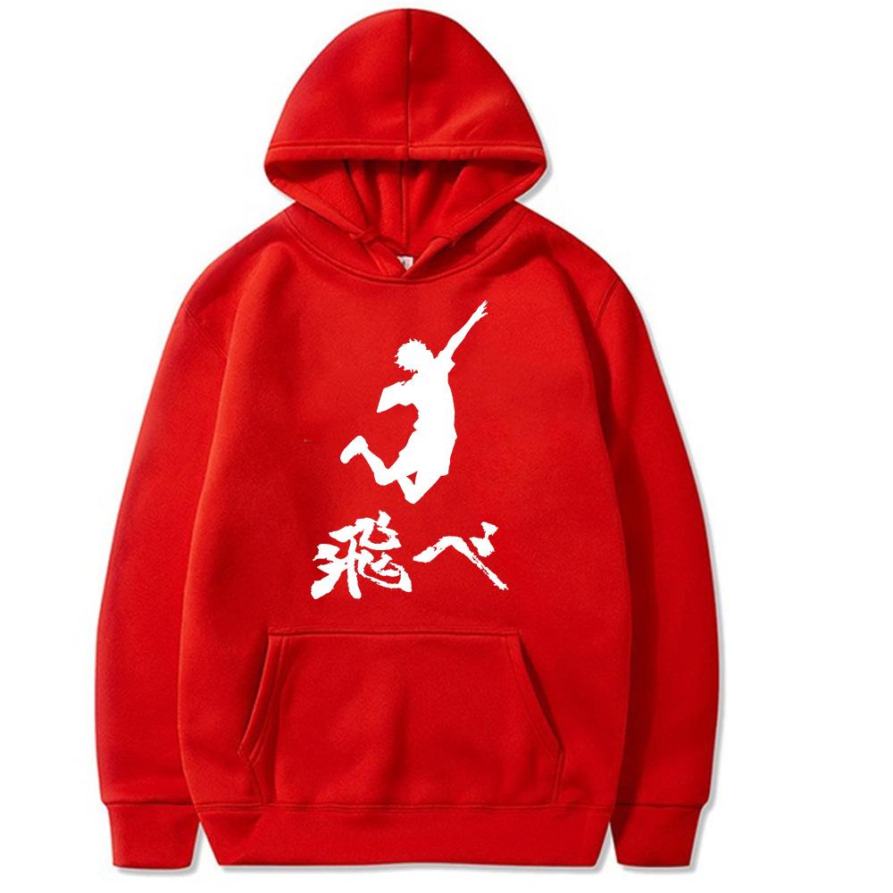 Haikyuu Anime Graphic Harajuku Hoodie Men's and Women's Harajuku Pullover Street Wear Unisex Autumn Winter Plushed