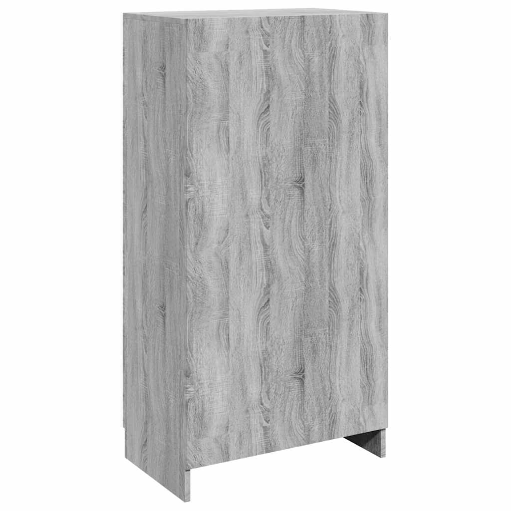 Shoe Cabinet Gray Sonoma 55 x 35 x 108 cm Particleboard