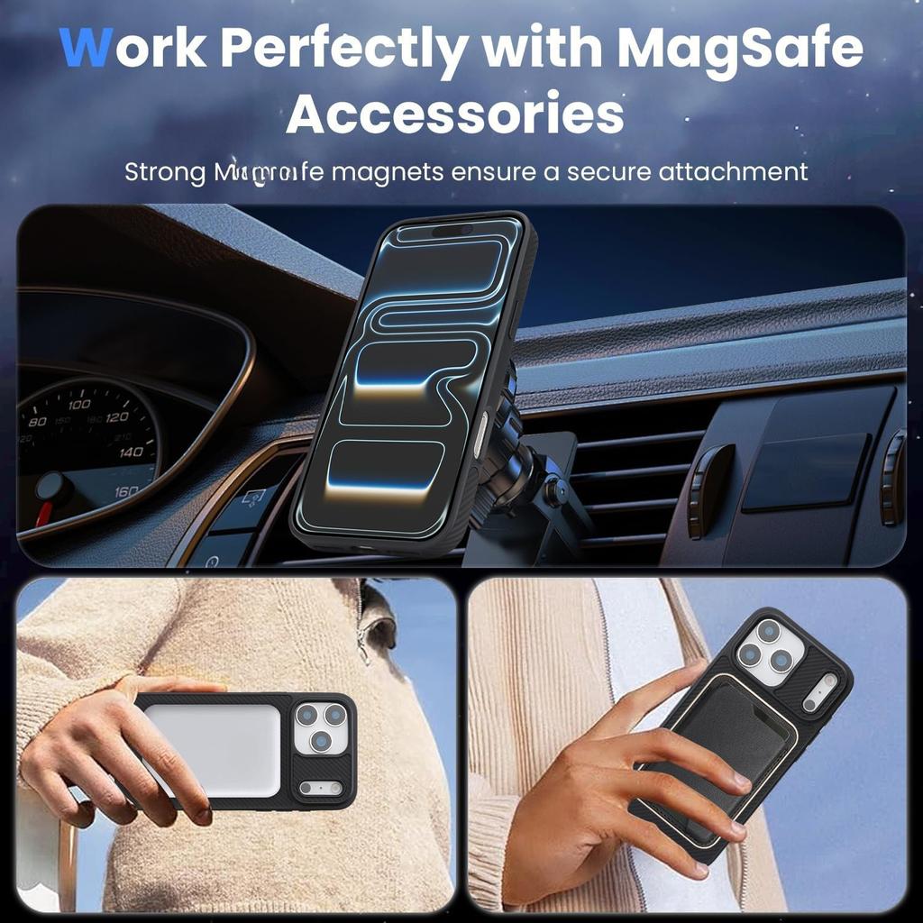 Magnetic Ring with Wireless Charging Phone Case for iPhone 16 Pro Max 17 Air 16E/15/14 Plus/13/12Pro Leather Flocking Back Cover