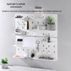 Punch-Free Wall-Mounted Pegboard Storage Rack for Bedroom