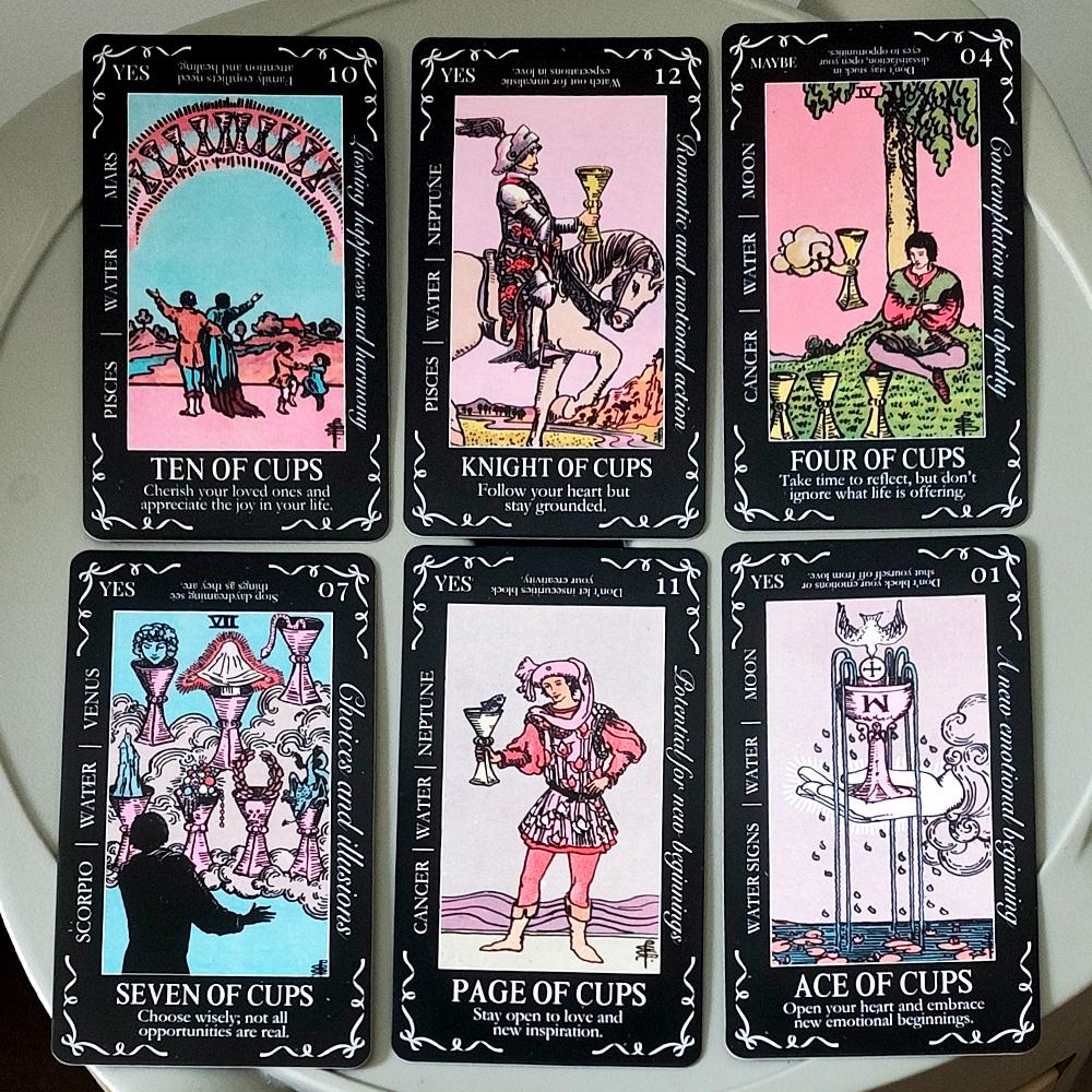 11*6.2cm Beginners Tarot Deck in Tin Box with Guidebook, 78Tarot Cards with Astrology & Numerology Insights