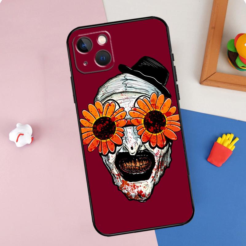 

Horror Movie Terrifier Phone Case For iPhone 11 12 13 14 15 16 Pro Max 12 13 Mini X XR XS MAX Plus Cover iPhone 12