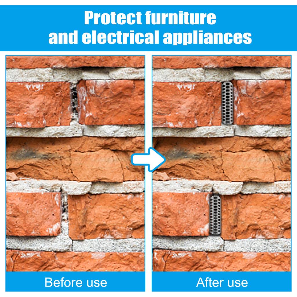 36Pcs Stainless Steel Brick Weep Hole Covers 2.75" Weep Shield Weep Hole Covers Brick Weep Hole Inserts Mortar Repair