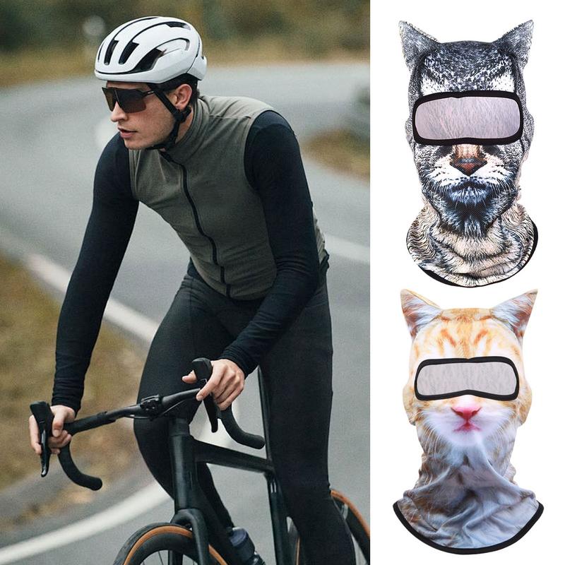 3D Cat Balaclava Motorcycle Cute Full Face Animal Hood Mask Helmet Liner Biker Face Gorra Headgear Hat Skiing Snowboard Hat