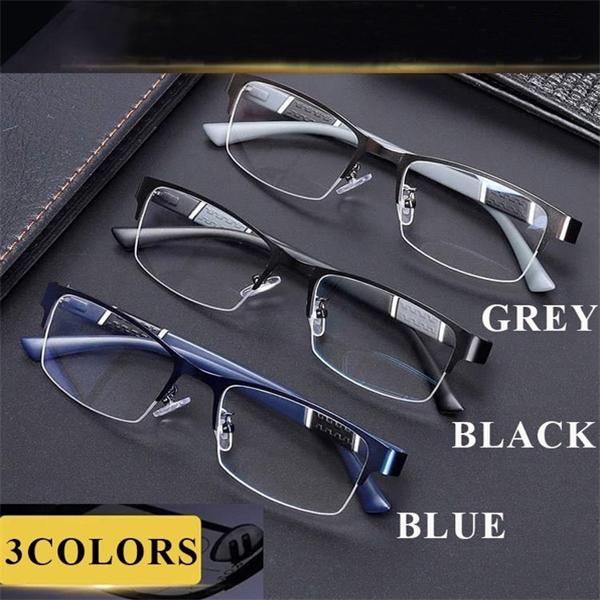 Anti Blue Light Reading Glasses Men Retro Metal Frame Square Students Myopia Glasses Frame Men Hyperopia 0~+4.0 / Myopia -1.0~-6.0