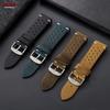 Watchband 18mm 19mm 20mm 21mm 22mm 24mm Handmade Stitching Cowhide Strap for Omega Men Perforated Breathable Wristband for Seiko