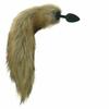 Brown Fox Tail Stainless Steel Anal Butt Plug Pet Play  Butt Plug Tails