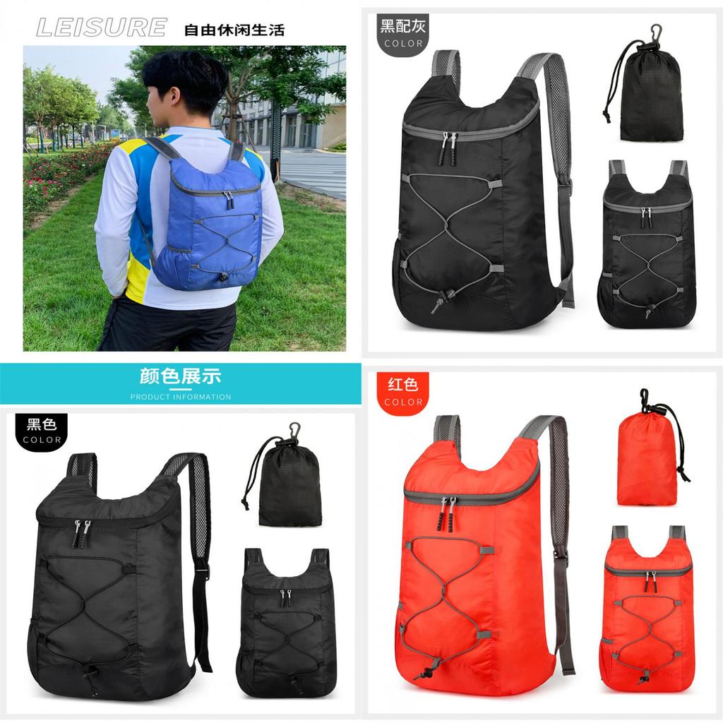 Lightweight Nylon Travel Backpack For Men And Women Foldable And Portable Ideal For Outdoor Activities