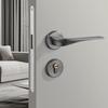 Modern Bedroom Door Indoor Mute Security Door Gold Split Mortise Lock Household Wood Door Hardware with Key