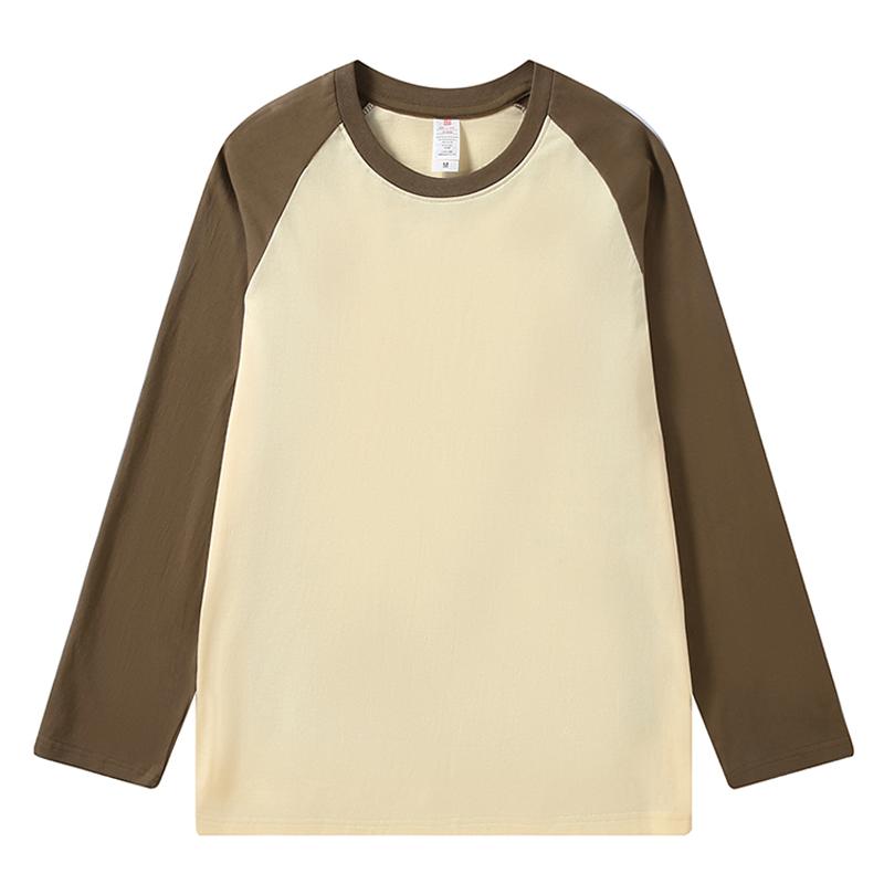Zirunking 2024 Summer Autumn Longsleeve Loose Causal Unisex Tops 100% Cotton T-shirts Multi Colors Long Sleeve Street Tees HMCJC
