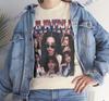 Karina AESPA Kpop Koszulka: Koszulka z nadrukiem vintage - Muzyka dziewczęcego zespołu Vintage Retro